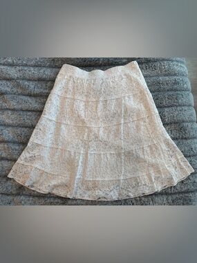 Habitat Cream Lace A-Line Skirt